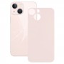 Lihtne asendamine Big Camera Hole Glass Back Battery Cover iPhone 13 mini (roosa)