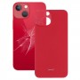 Лесно заместване Голяма камера дупка стъкло обратно капак на батерията за iPhone 13 mini (червено)