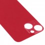 Enkel ersättning Big Camera Hole Glass Back Batteritack för iPhone 13 Mini (Röd)