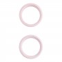 2 st Bastkamera Glaslins Metall Utanför Protector Hoop Ring för iPhone 13 Mini (Guld)