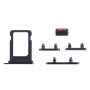 SIM-kártya tálca + oldalsó kulcsok iPhone 13 mini (éjfél) (fekete)