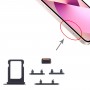 מגש כרטיס SIM + צד מקשים עבור iPhone 13 מיני (חצות) (שחור)
