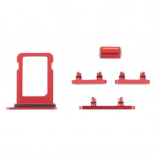 SIM-kortin lokero + sivunäppäimet iPhone 13 Mini (punainen)