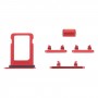 SIM-Karten-Tablett + Seitentasten für iPhone 13 Mini (rot)