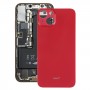 Стъклена батерия Задното покритие за iPhone 13 (червено)