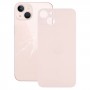 Snadná náhrada Velký fotoaparát otvor sklo Zpět baterie kryt pro iPhone 13 (Pink)