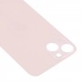 Lihtne asendamine Big Camera Hole Glass Back Battery Cover iPhone 13 (roosa)