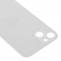 Enkel ersättning Big Camera Hole Glass Back Batteritack för iPhone 13 (Vit)