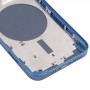 უკან საბინაო საფარი SIM ბარათის უჯრა და გვერდითი ღილაკები და კამერა ობიექტივი iPhone 13 (ლურჯი)