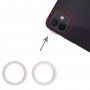 2 PCS Caméra arrière Verre Lentille en métal à l'extérieur Bague cerceau de protection pour iPhone 13 (blanc)