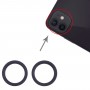 2 tk tagakaamera klaas läätse metallist väljaspool kaitsja Hoop ring iPhone 13 (must)