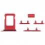 SIM-kortfack + SIM-kortfack + sidoknappar för iPhone 13 (röd)