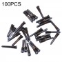 Tornillos de puerto de carga de 100 PC para iPhone 13 (Negro)