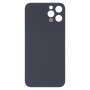 Facile sostituzione Grande foro per fotocamera coperchio della batteria posteriore in vetro per iPhone 13 Pro Max (blu)