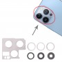 Kameraobjektivdeckel mit Halterungshalterung für iPhone 13 Pro max (Silber)