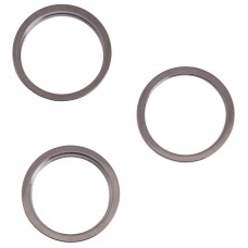 3 бр. Задна камера стъклена леща метал външен протектор Hoop Ring за iPhone 13 Pro max (черен)
