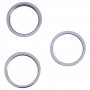 3 ks Zadní fotoaparát Skleněné objektivy kovové vnější ochranný kroužek pro iPhone 13 Pro Max (modrá)