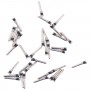 100 PCS Charging Port Screws for iPhone 13 Pro Max (Silver)