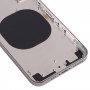 Cubierta de la carcasa trasera con la apariencia de imitación de IP13 Pro para iPhone X (Negro)