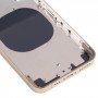 Zadní kryt skříně s výskytem Imitace IP13 Pro pro iPhone X (zlato)