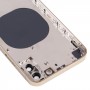 Cubierta trasera de la carcasa con la apariencia de imitación de IP13 Pro para iPhone X (Oro)