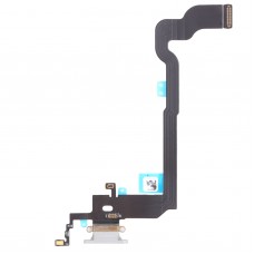 Original Laddningsport Flex Cable för iPhone X (Vit)