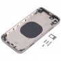 უჟანგავი ფოლადის მასალა უკან საბინაო საფარი გამოჩენა IP13 Pro for iPhone XR (შავი)