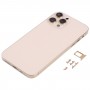 Stainless Steel Material Back Housing Cover with Appearance Imitation of iP13 Pro for iPhone XR(Gold)