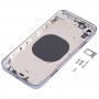 უჟანგავი ფოლადის მასალა უკან საბინაო საფარი გამოჩენა იმიტაცია IP13 Pro for iPhone XR (ლურჯი)