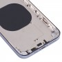 Materiál z nerezové oceli zadní kryt pouzdra vzhled IP13 Pro pro iPhone XR (modrá)