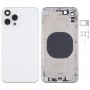 Materiál z nerezové oceli zadní kryt krytu vzhled IP13 Pro pro iPhone XR (bílý)