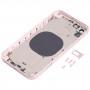 Задняя крышка корпуса с внешним видом IP13 для iPhone XR (розовый)