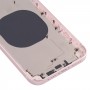 Coperchio dell'alloggiamento posteriore con aspetto imitazione di IP13 per iPhone XR (rosa)