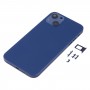 Rückengehäusedeckel mit Erscheinungsbild Nachahmung von IP13 für iPhone XR (blau)