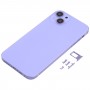 iPhone XRのためのIP13の外観模倣を持つバックハウジングカバー（紫）