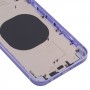 iPhone XRのためのIP13の外観模倣を持つバックハウジングカバー（紫）