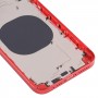 背部外壳盖，外观模仿IP13，适用于iPhone XR（红色）