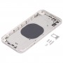 Back Housing Cover with Appearance Imitation of iP13 for iPhone XR(White)