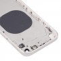 უკან საბინაო საფარი გამოჩენა იმიტაცია IP13 for iPhone XR (თეთრი)