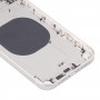 Cubierta trasera de la carcasa con la apariencia de imitación de IP13 para iPhone XR (blanco)