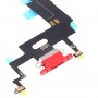 Оригинальный зарядный порт Flex Cable для iPhone XR (красный)