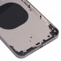 Zadní kryt skříně s výskytem Imitace IP13 Pro Max pro iPhone XS Max (černá)