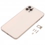 背部外壳盖，外观模仿IP13 Pro Max适用于iPhone XS Max（Gold）