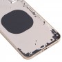 Cubierta trasera de la carcasa con la apariencia de imitación de IP13 Pro Max para iPhone XS MAX (ORO)