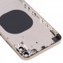 უკან საბინაო საფარი გამოჩენა IP13 Pro Max for iPhone XS Max (Gold)