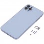 Cubierta trasera de la carcasa con la apariencia de imitación de IP13 Pro Max para iPhone XS MAX (AZUL)