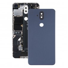 Grass Material Battery Back Cover With Camera Lens for Asus Zenfone 5 Lite ZC600KL(Blue) 