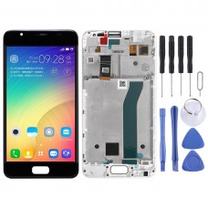 LCD Screen and Digitizer Full Assembly with Frame for ASUS ZenFone Pegasus 4A ZB500TL X00KD (Black) 