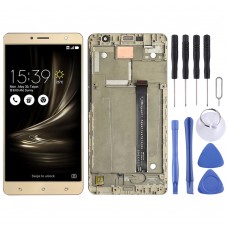 LCD Screen and Digitizer Full Assembly With Frame for Asus Zenfone 3 Deluxe ZS550KL Z01FD(Gold) 