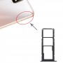 Tarjeta SIM Tray + Tarjeta SIM Tray + Micro SD Tarjeta Bandeja para Huawei Disfruta de 20 SE 4G (Negro)